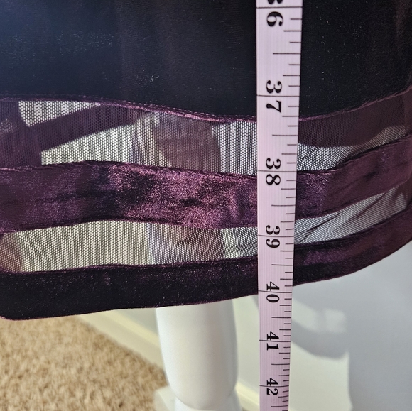 Jessica Howard Velvet Ilusion Trim Dress Plus Size 22W - Picture 9 of 11